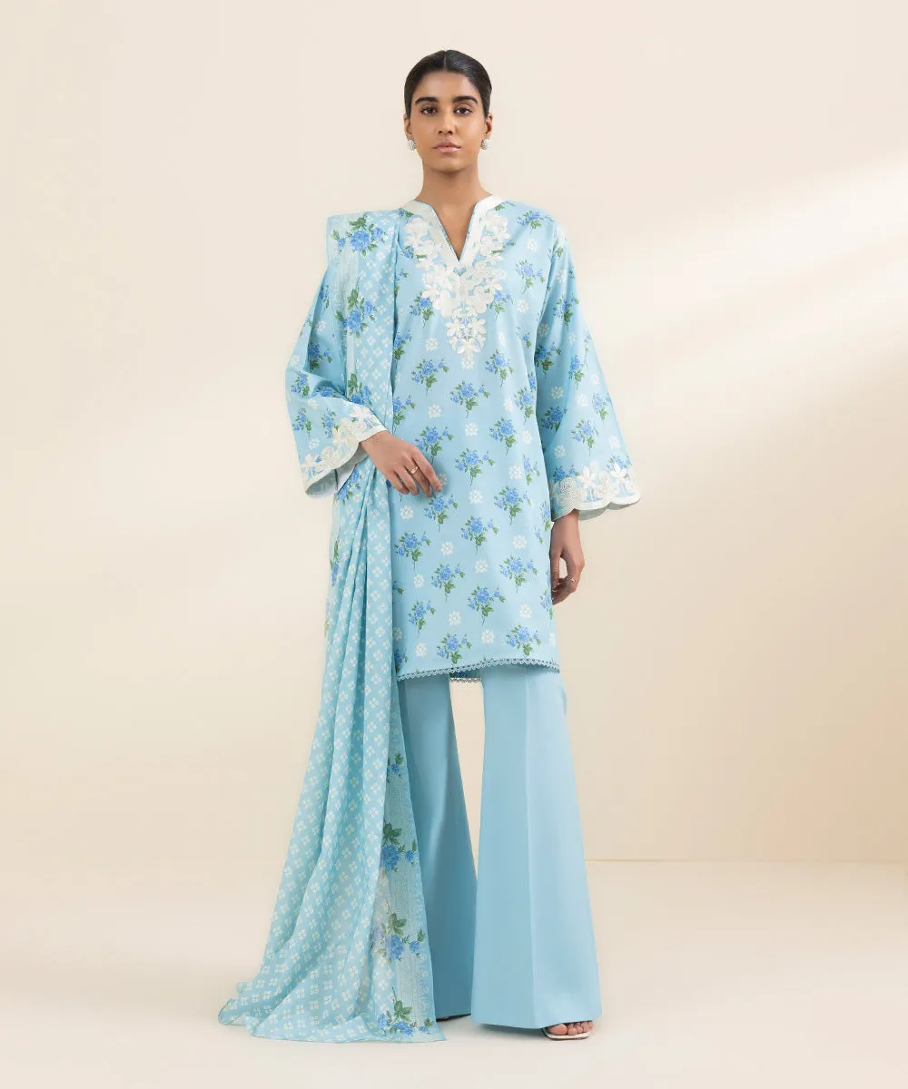 3 Piece - Embroidered Lawn Suit-0U3Pdy24V412