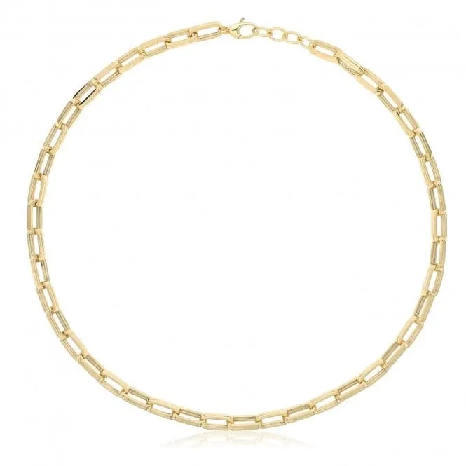 9ct Yellow Gold Hollow Necklace NK448