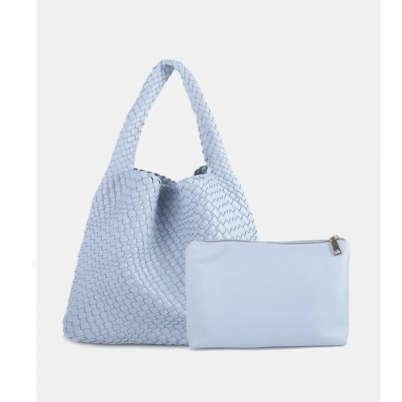 A&A Luxe Yara Woven Large Tote Bag