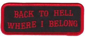 BANANNA BONES BACK TO HELL PATCH