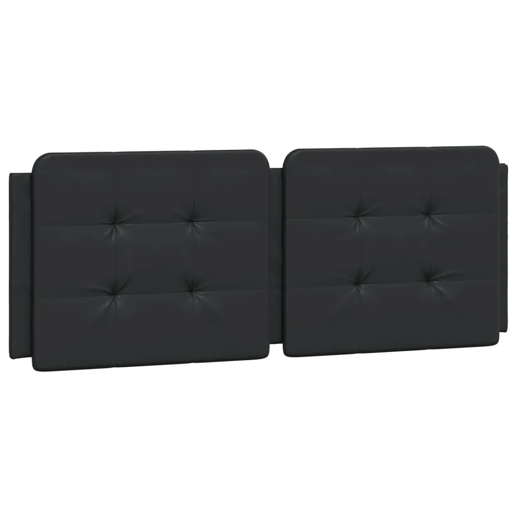 Bed Frame with Headboard Black 140x190 cm Faux Leather