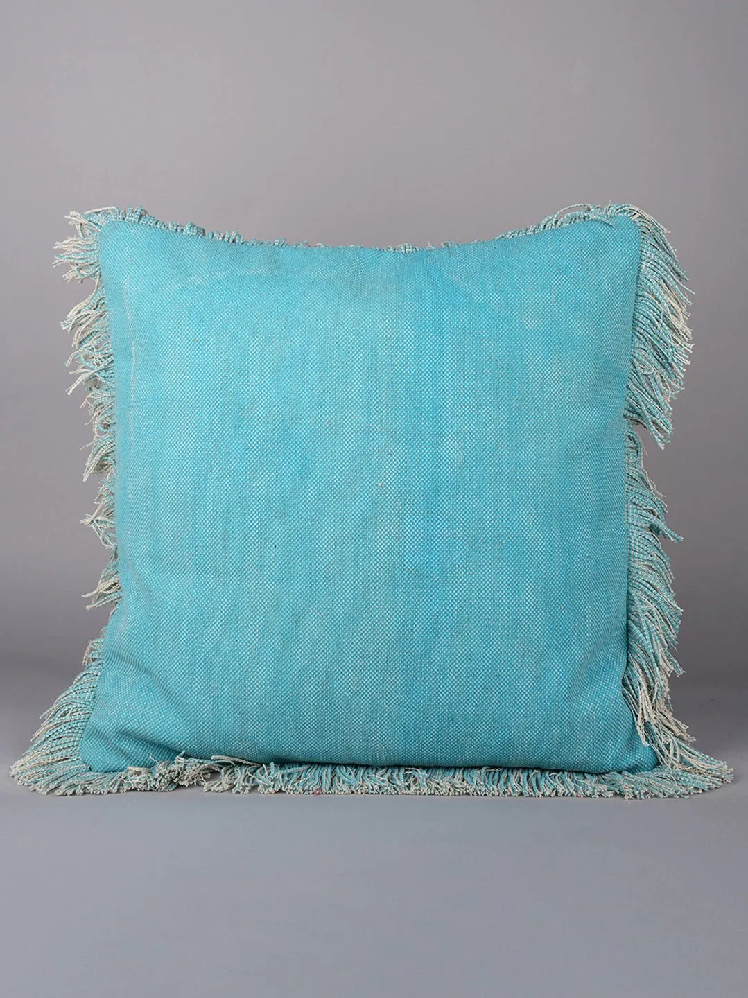 BLUE PLAIN - SOILD SQUARE CUSHION COVER