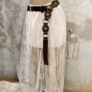 Boho Western Disc Studded Waist Belt