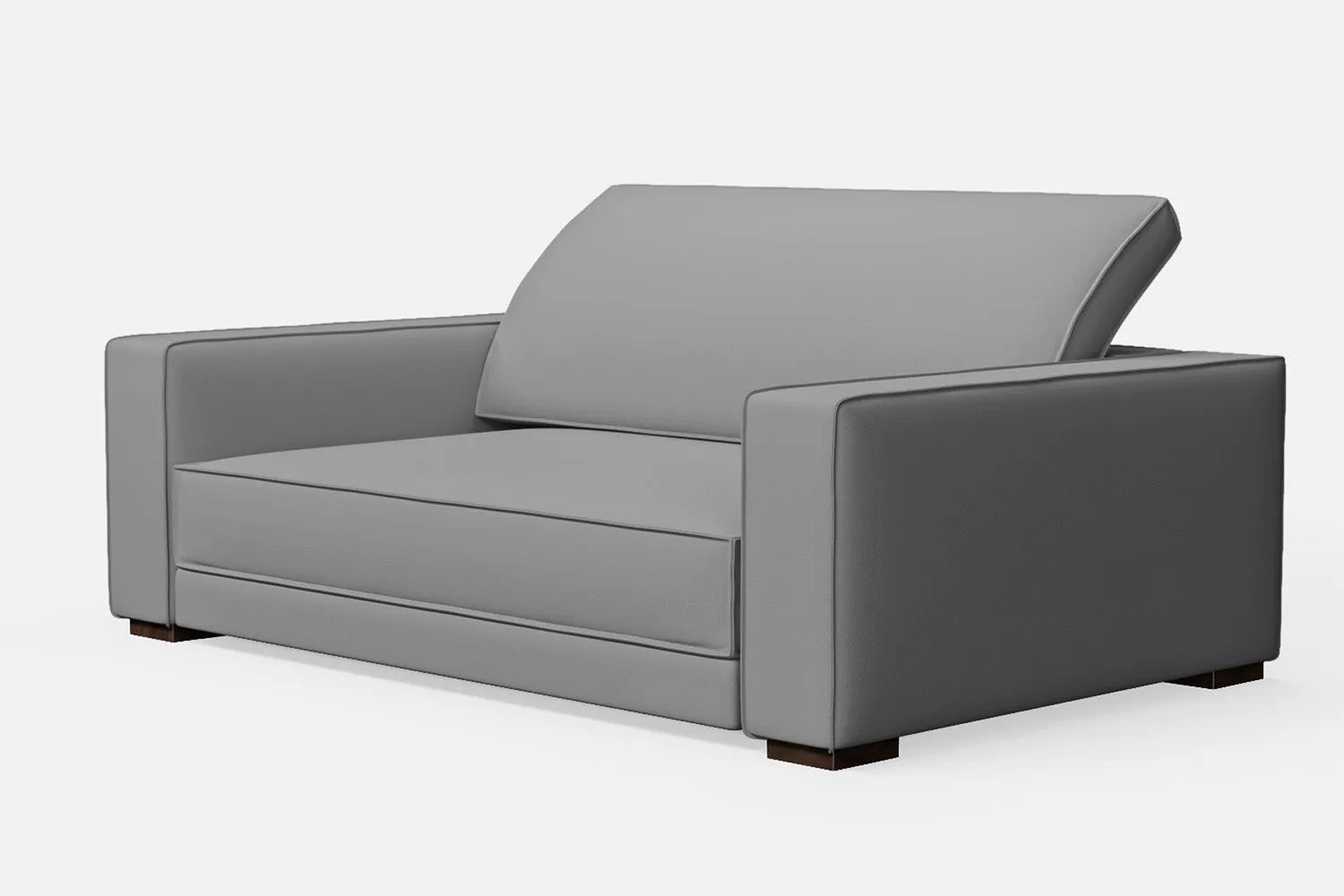 Bolzano 2 Seater Sofa Grey Leather