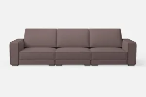 Bolzano 4 Seater Sofa Rose Taupe Leather