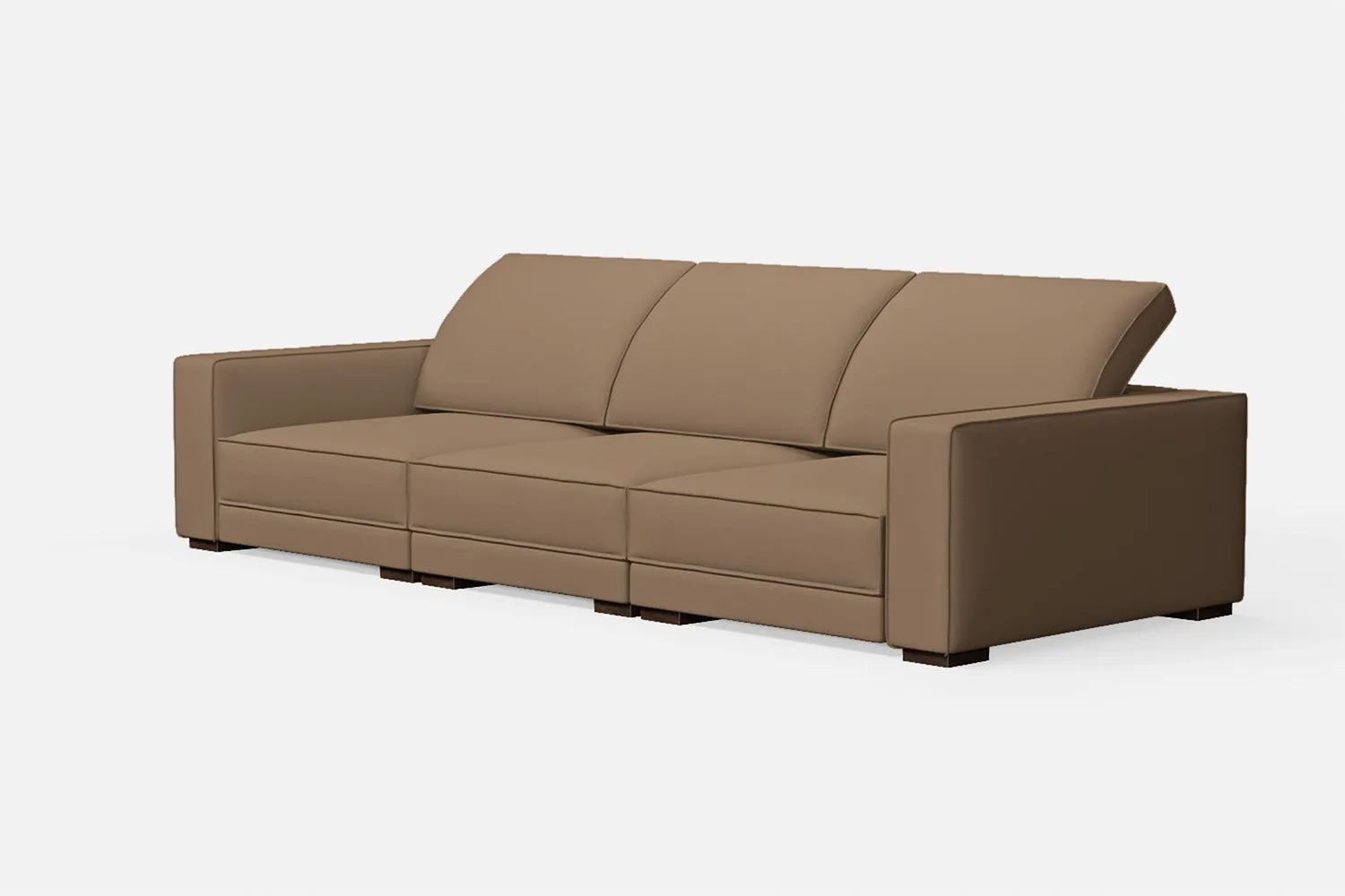 Bolzano 4 Seater Sofa Stone Leather