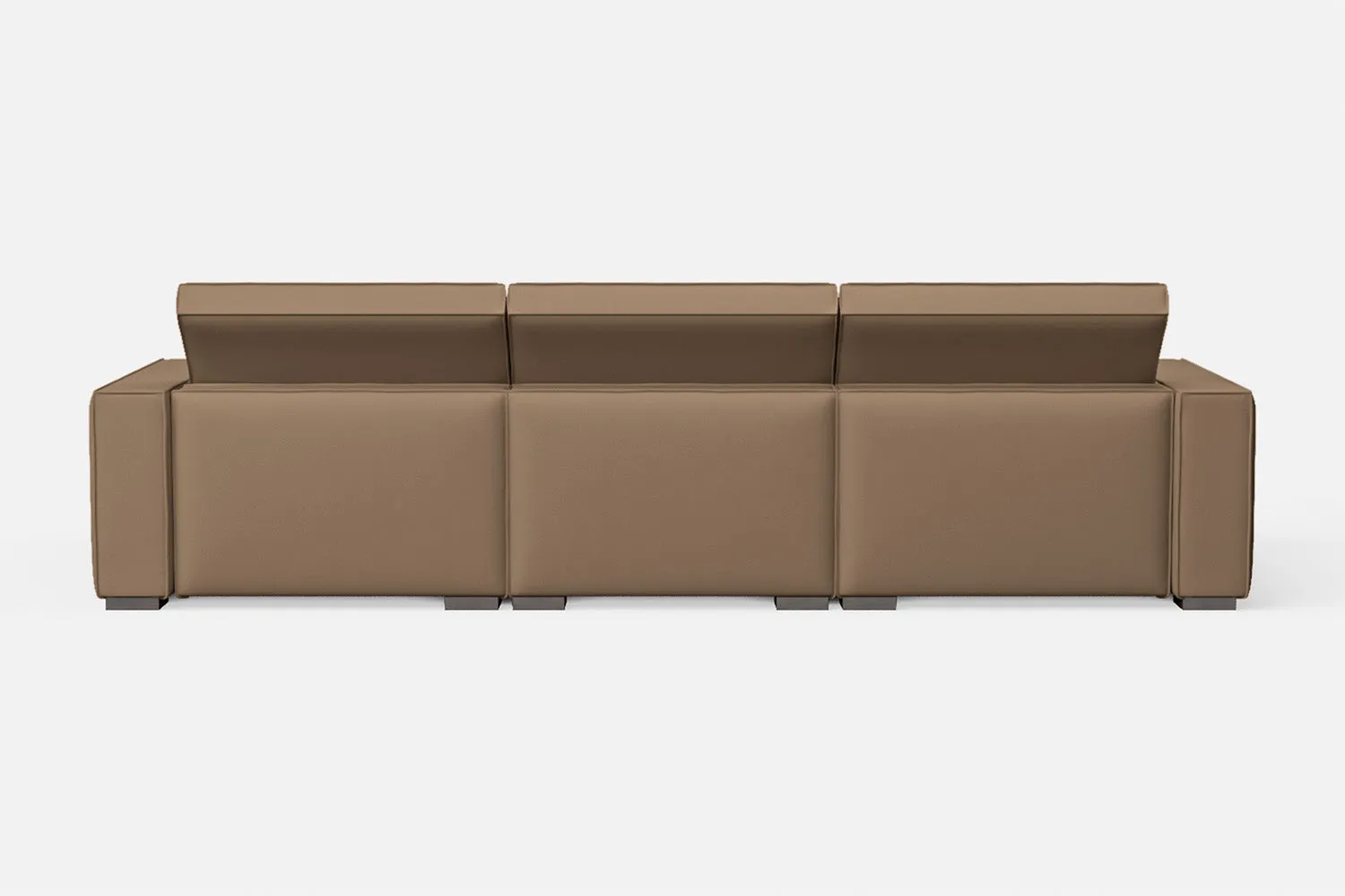 Bolzano 4 Seater Sofa Stone Leather