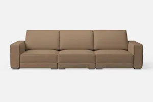 Bolzano 4 Seater Sofa Stone Leather