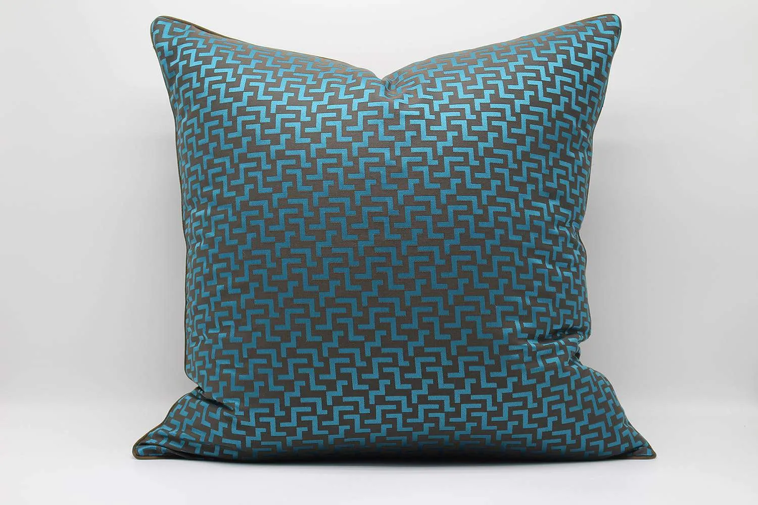 Brenda best blue geometric pillows & cushions- angie india