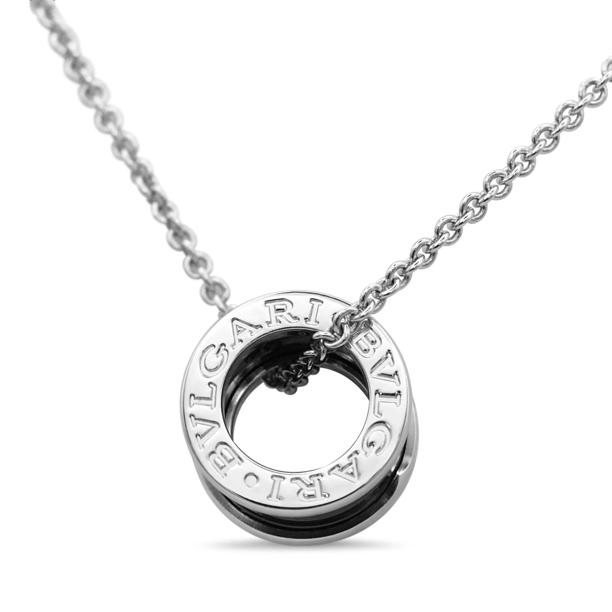 Bvlgari Save The Children B.Zero1 Necklace - Silver & Black Ceramic