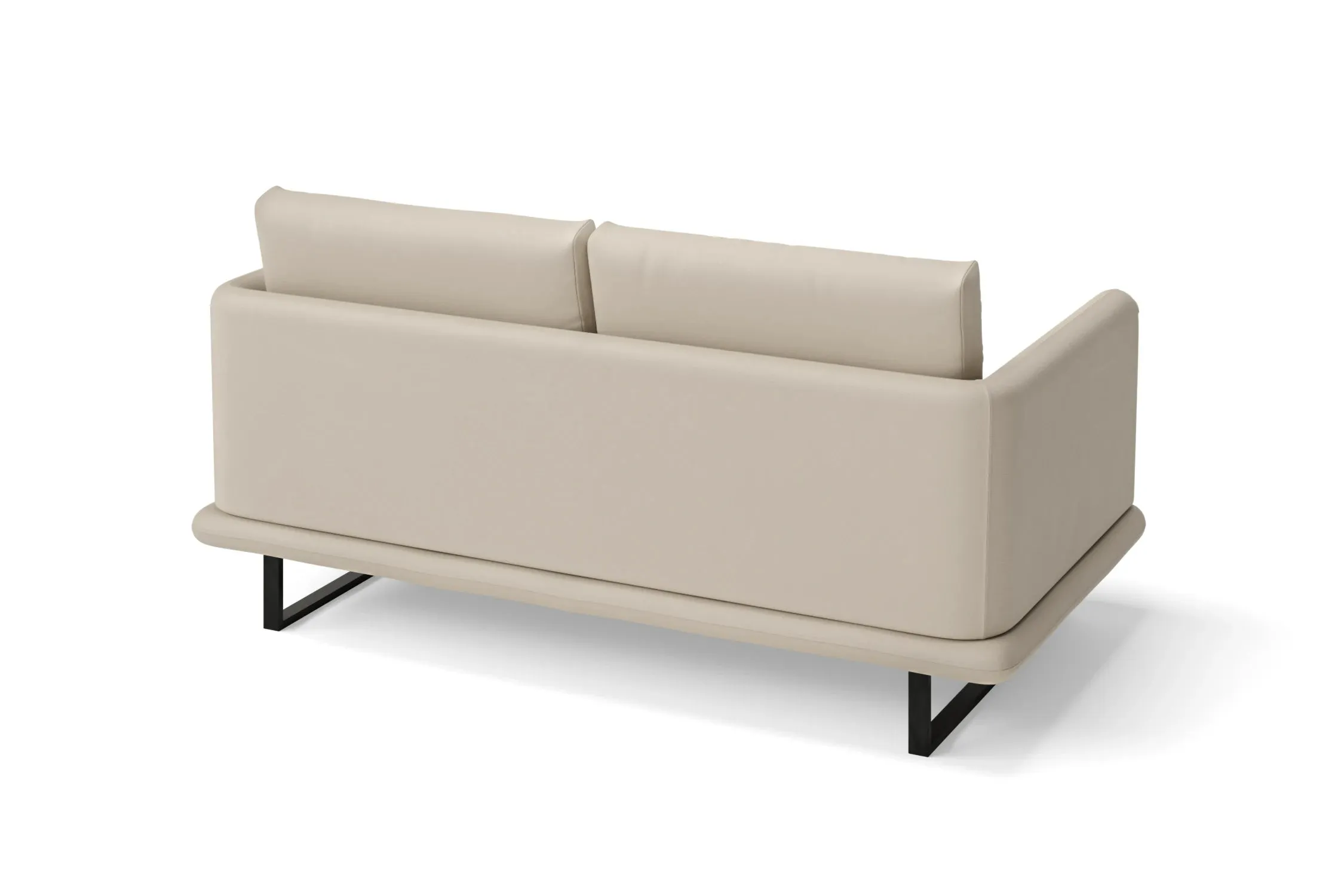 Calabria 2 Seater Sofa Cream Leather