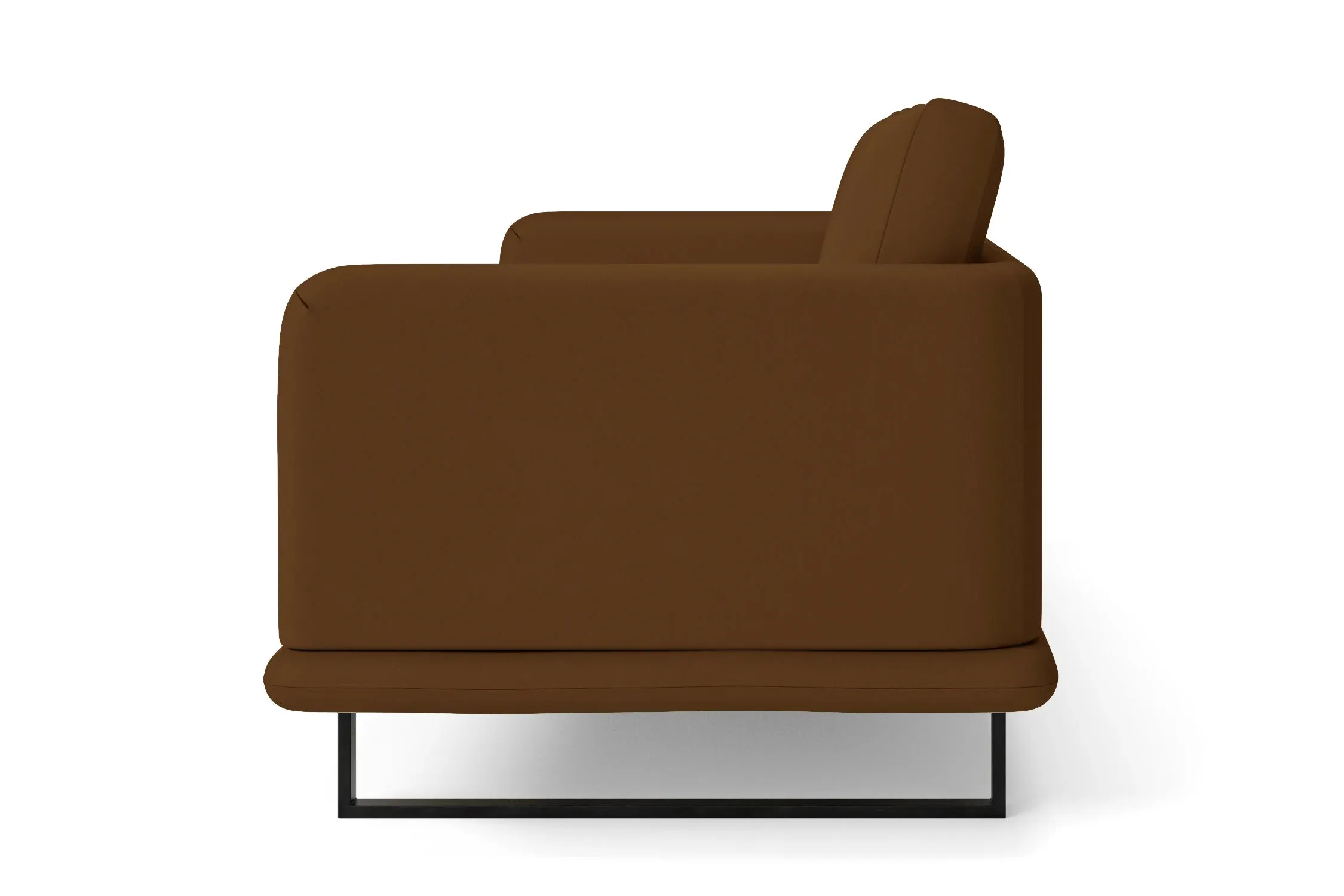 Calabria 2 Seater Sofa Walnut Brown Leather