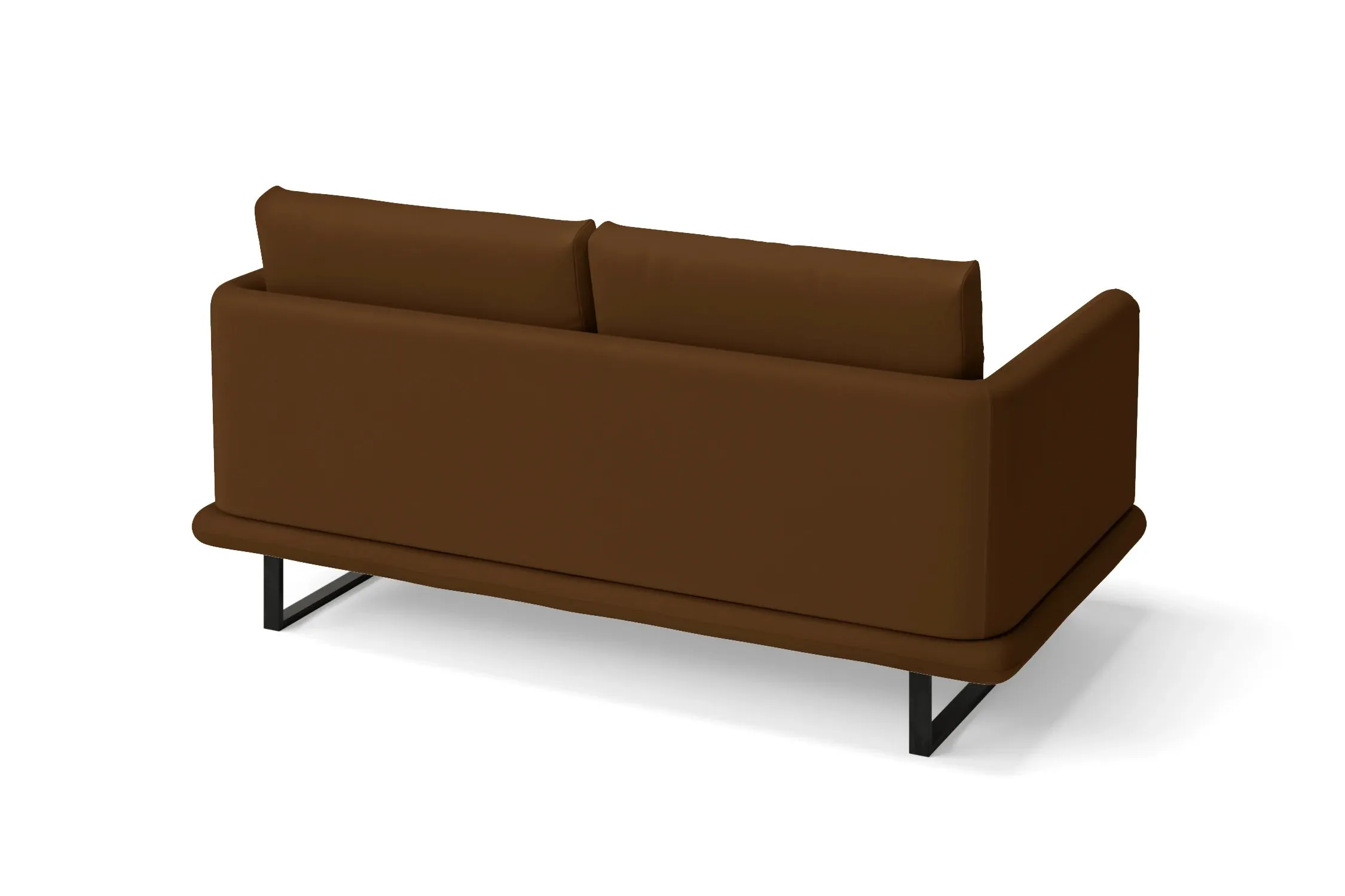 Calabria 2 Seater Sofa Walnut Brown Leather