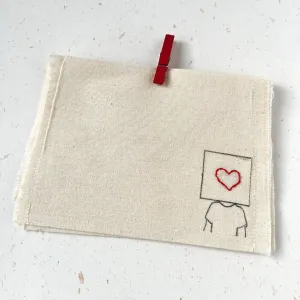 Card and Fabric Envelope - Set of 3