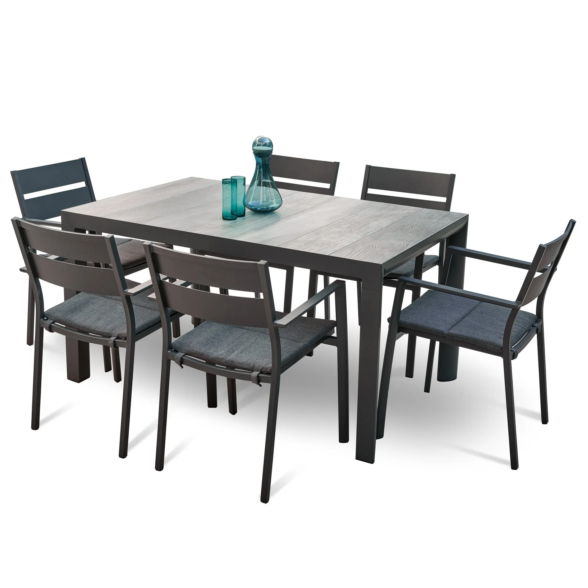 Carolina Metal Outdoor Dining Chair - Charcoal