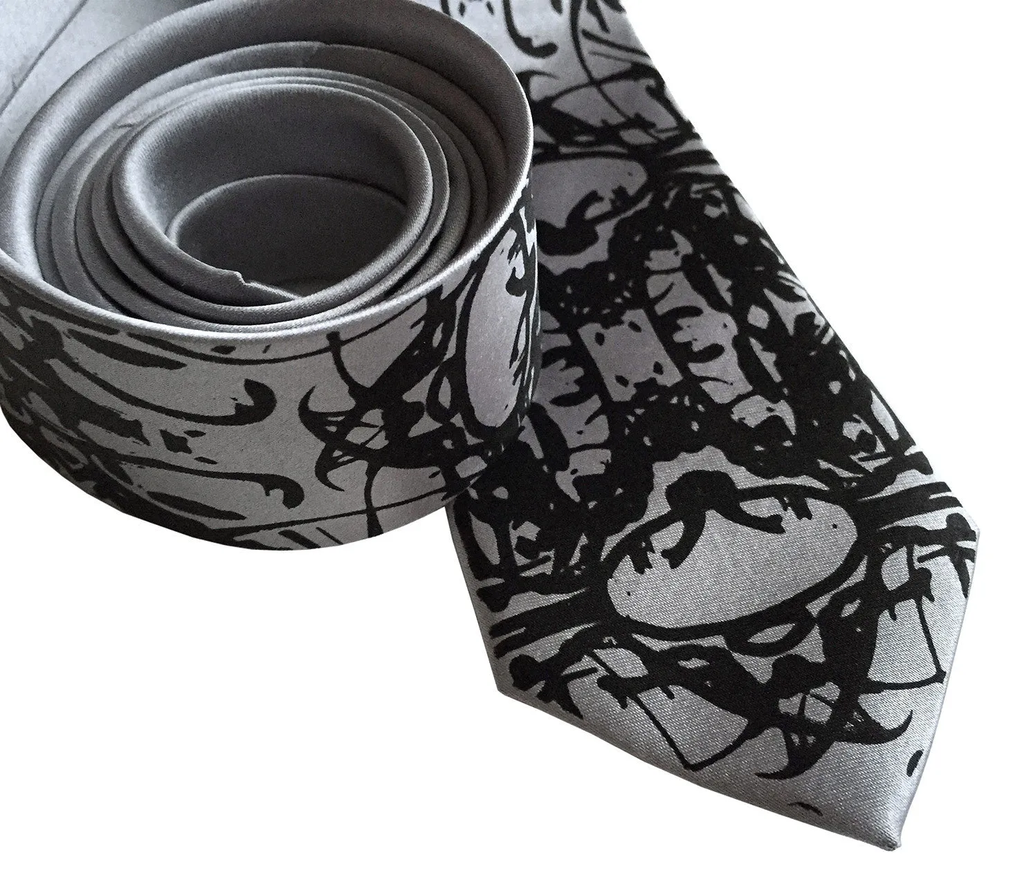 Cell Structure Necktie. Kaleidoscopic cellular biology printed tie