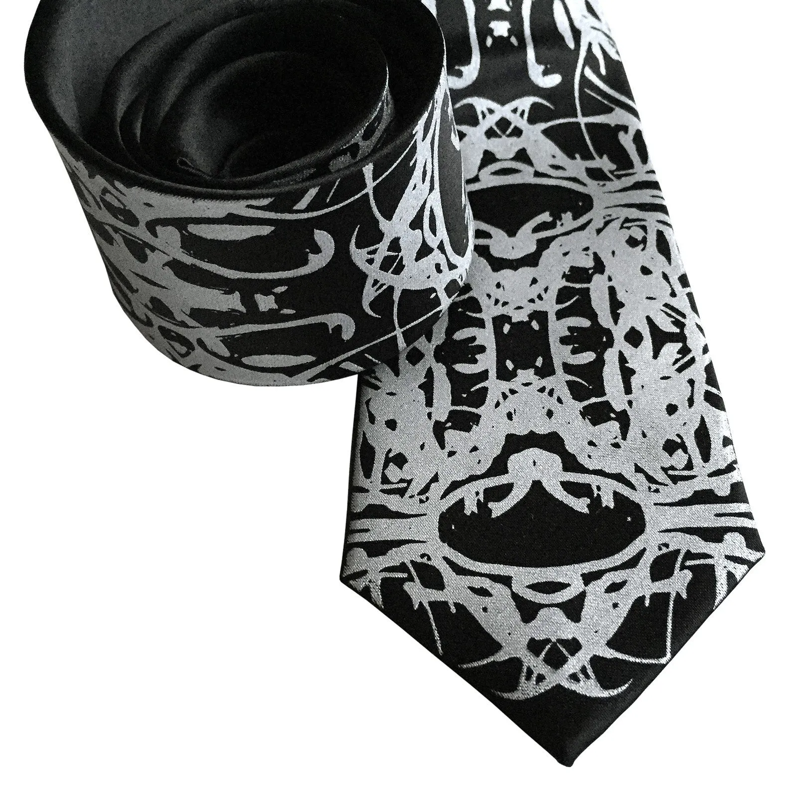 Cell Structure Necktie. Kaleidoscopic cellular biology printed tie