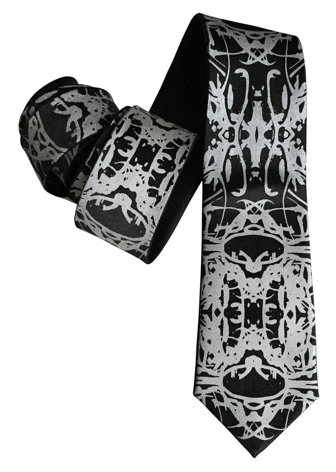 Cell Structure Necktie. Kaleidoscopic cellular biology printed tie