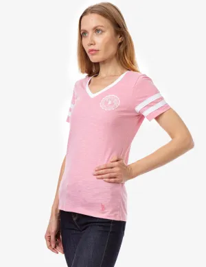 COLLEGIATE STRIPE T-SHIRT