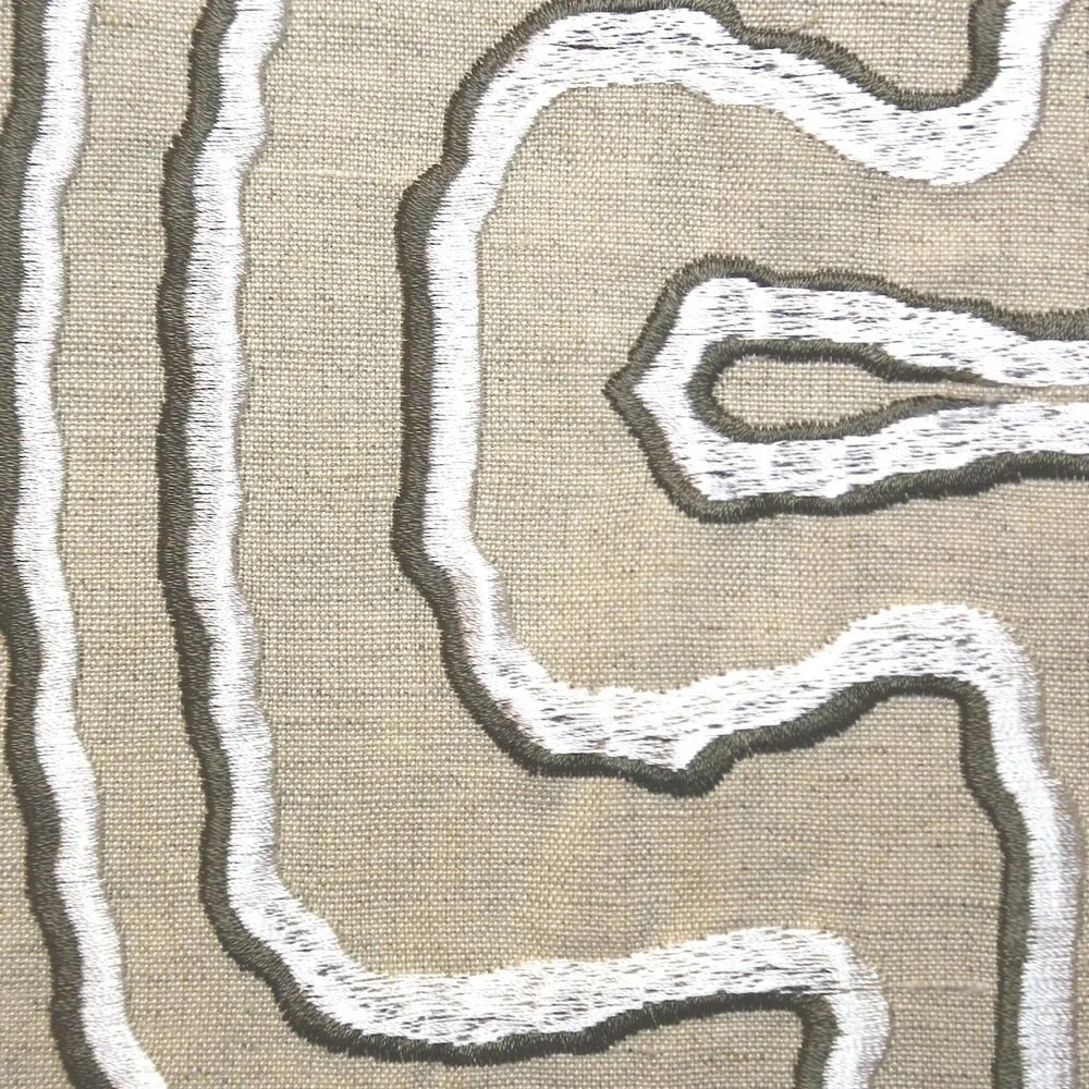 Contour Natural & Charcoal Throw by Ann Gish