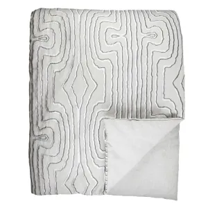 Contour Natural & Charcoal Throw by Ann Gish