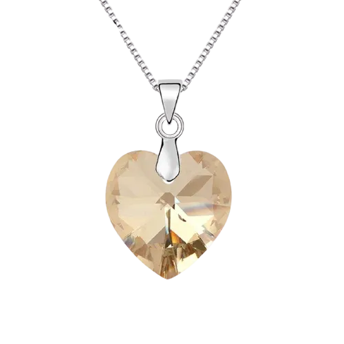 Crystal Heart Swarovski Pendants For Women