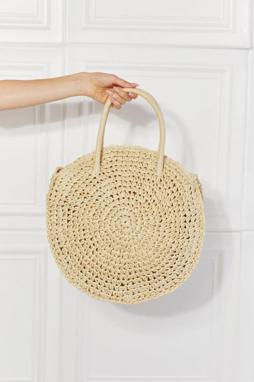 Date Night Straw Rattan Handbag in Ivory