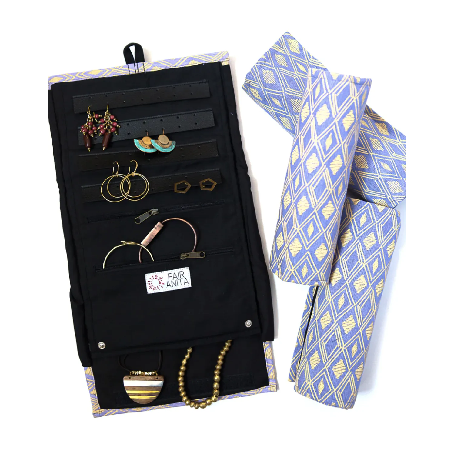 Fair Anita Travel Case: Wayfarer Jewelry Roll