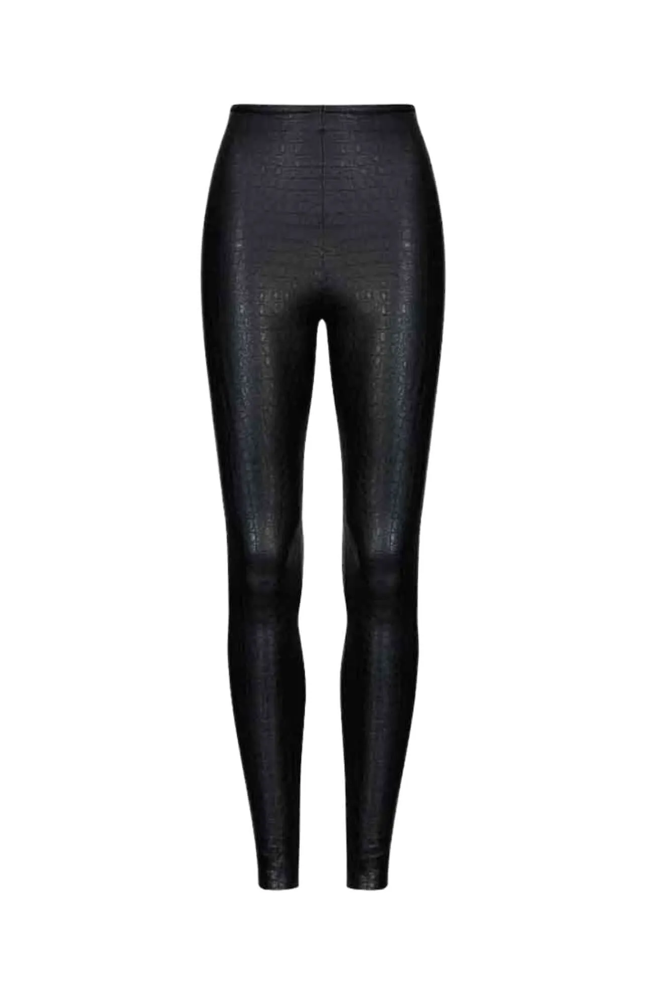 Faux Leather Animal Legging