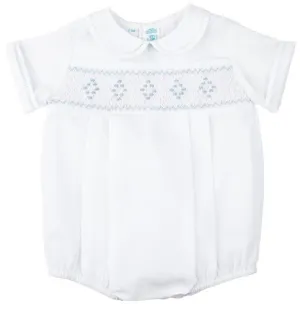 Feltman Brothers Smocked Embroidered Diamond Creeper