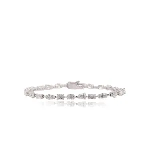 GIA Certified Fancy Shape Diamond Bracelet