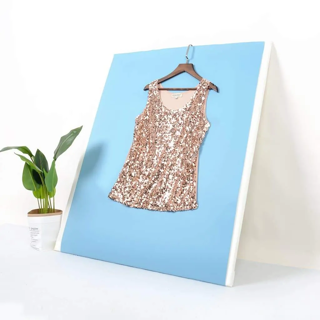 Glitz & Glam Sequin Party Tank Top