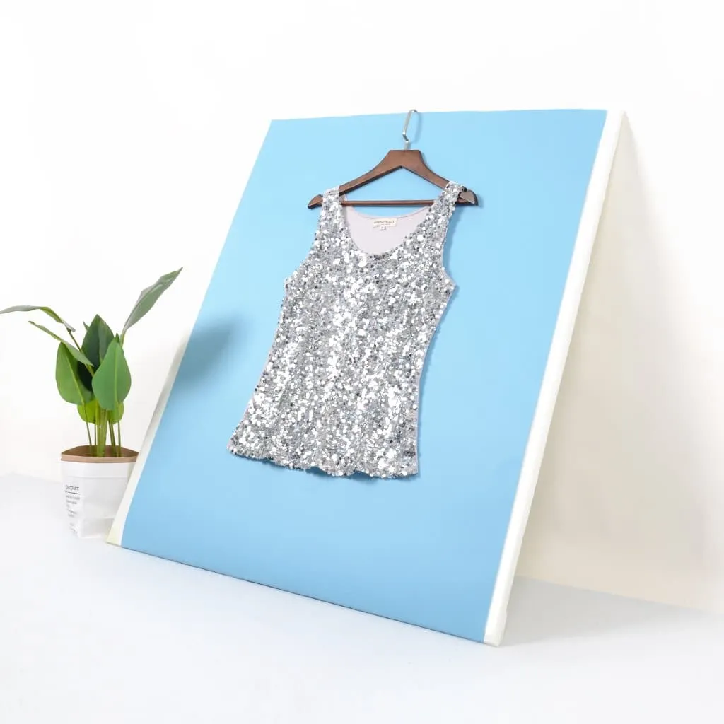 Glitz & Glam Sequin Party Tank Top