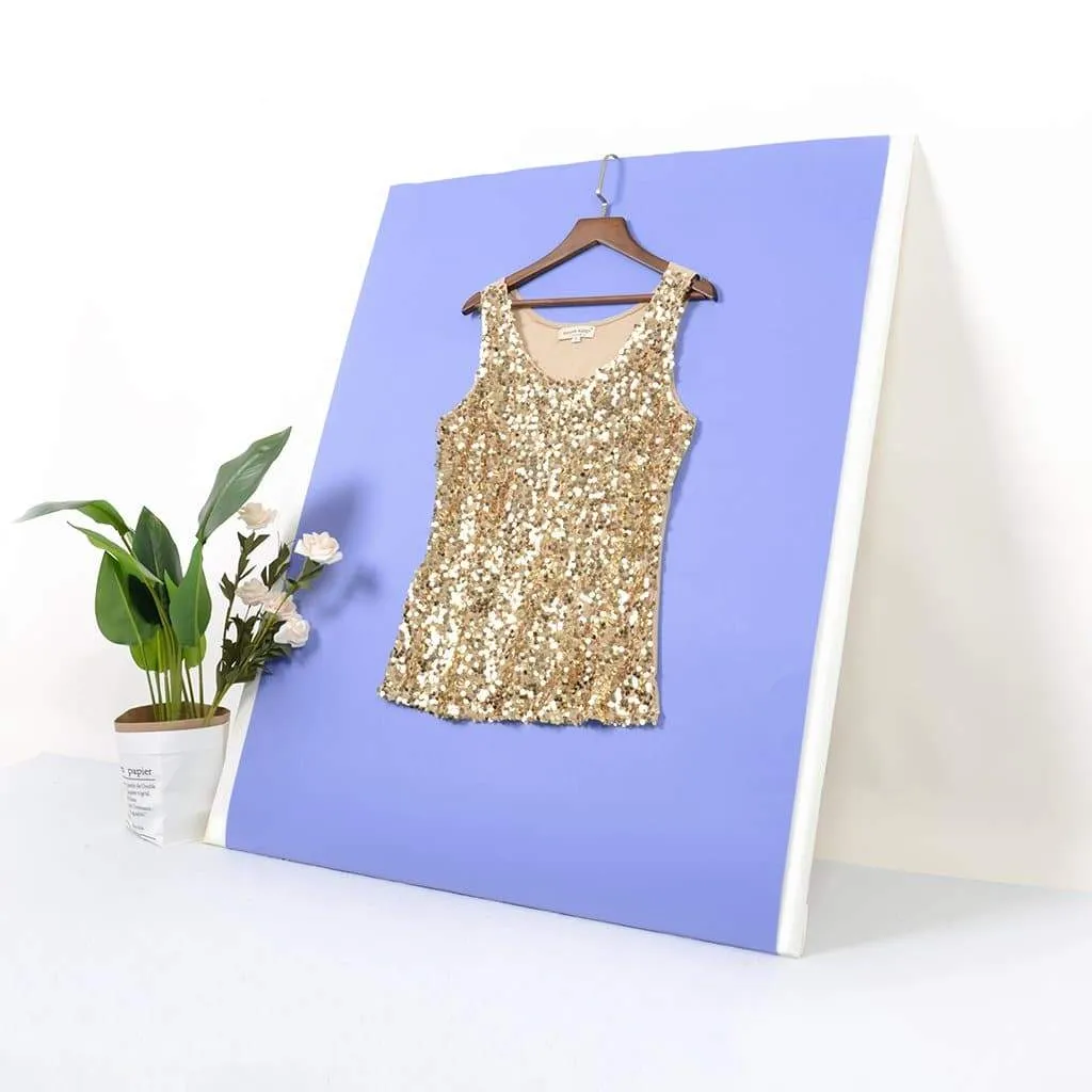 Glitz & Glam Sequin Party Tank Top