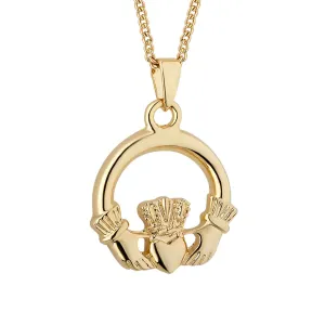 Gold Plated Claddagh Necklace