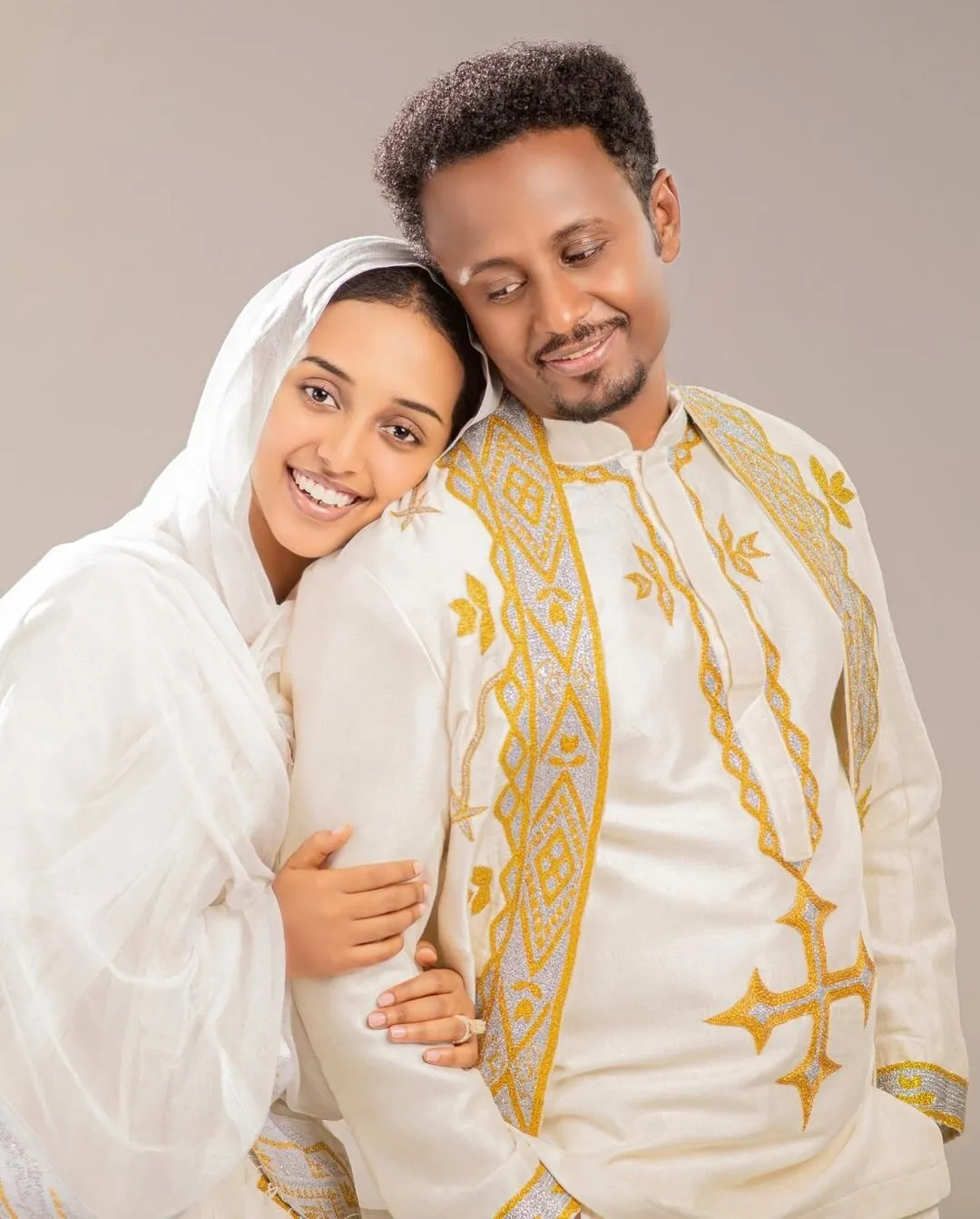 Handwoven Couples Matching Traditional Cloth for Men and Women Wedding Habesha Cloth