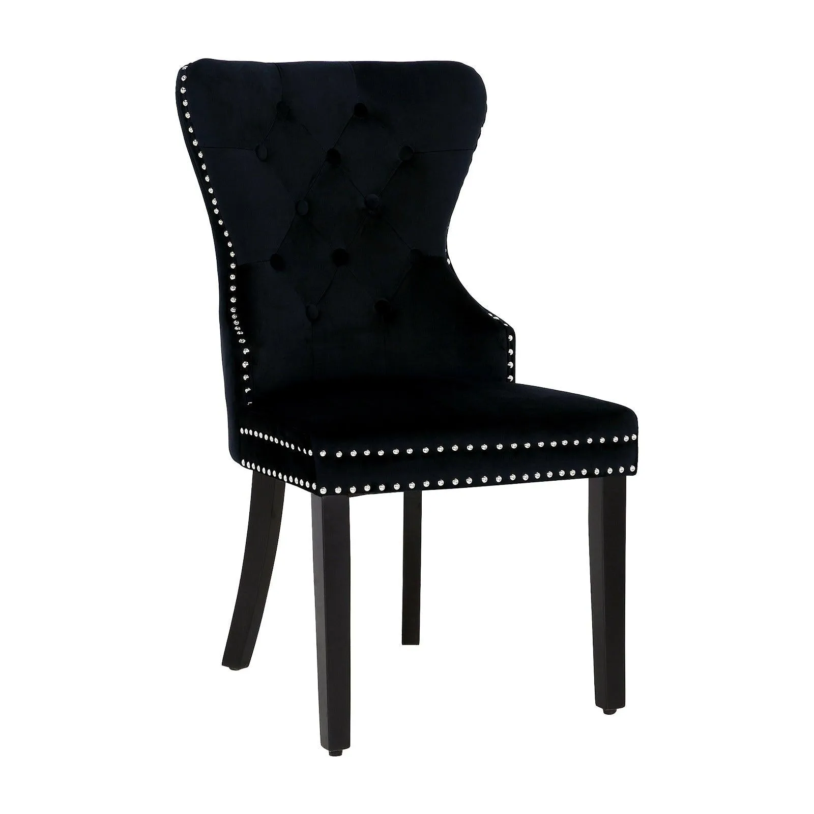 Hank Tufted Velvet Upholstered Dining Side Chair (Set of 2)