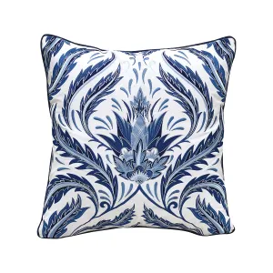 Indigo Series Morris Thistle Indoor Outdoor Pillow