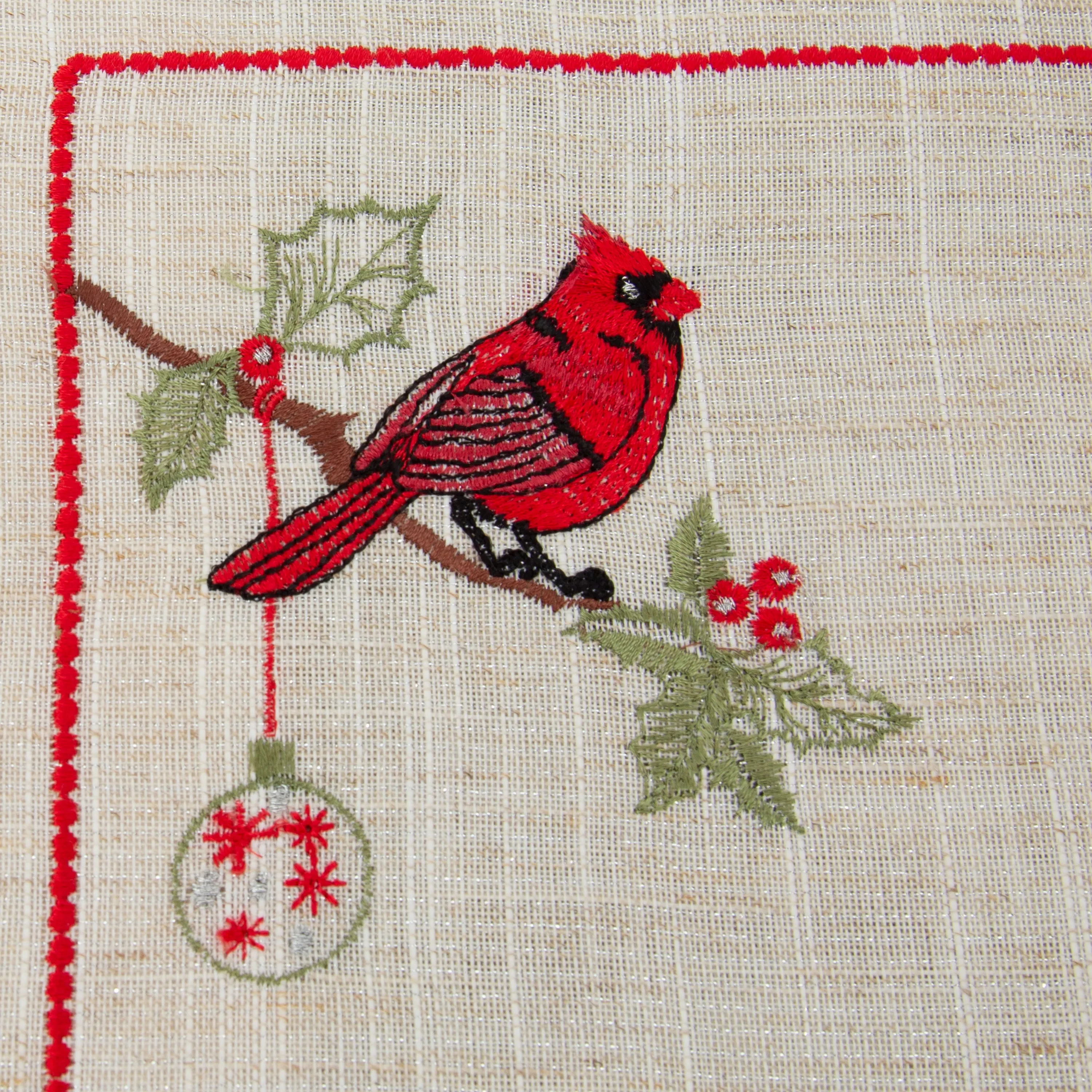 Indoor Christmas Cardinal Placemat (Set of 2)