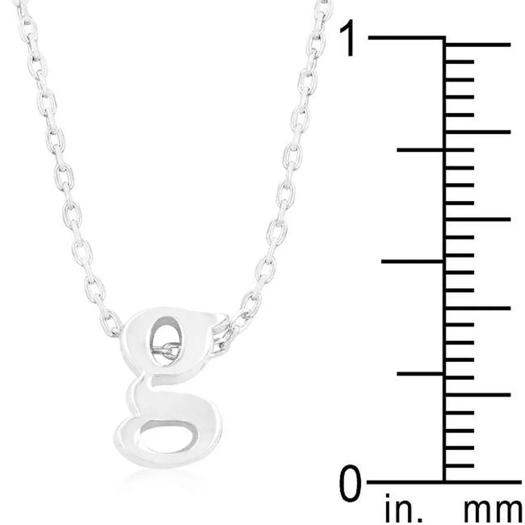 Initial G Silver Pendant