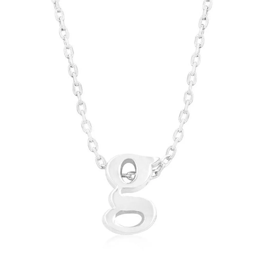 Initial G Silver Pendant