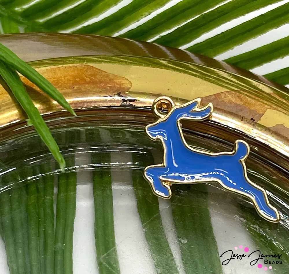 JPhresh Designs Blue Antelope Charm