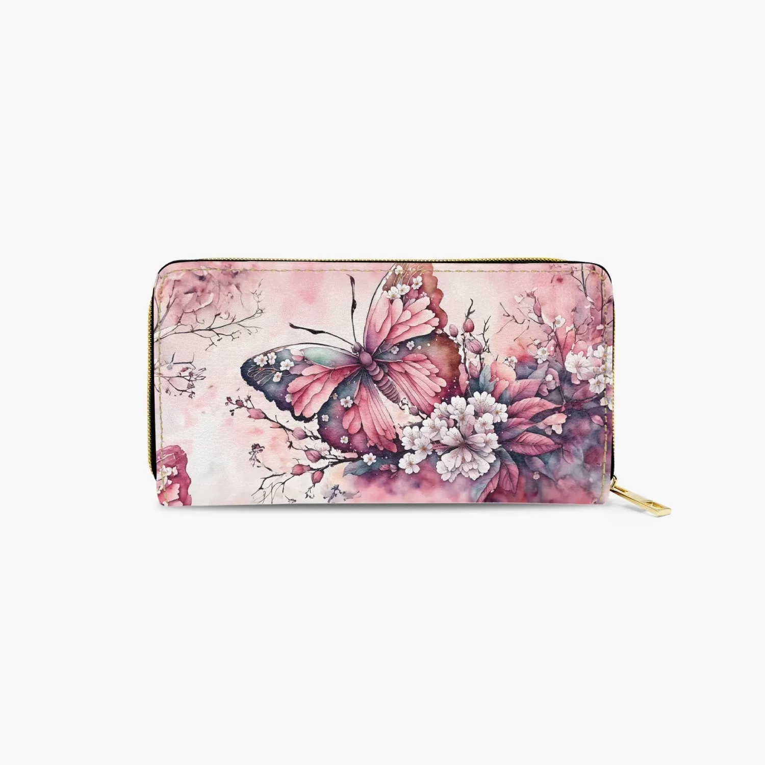 Long Type Zipper Purse, Butterfly Dreams. awd-551