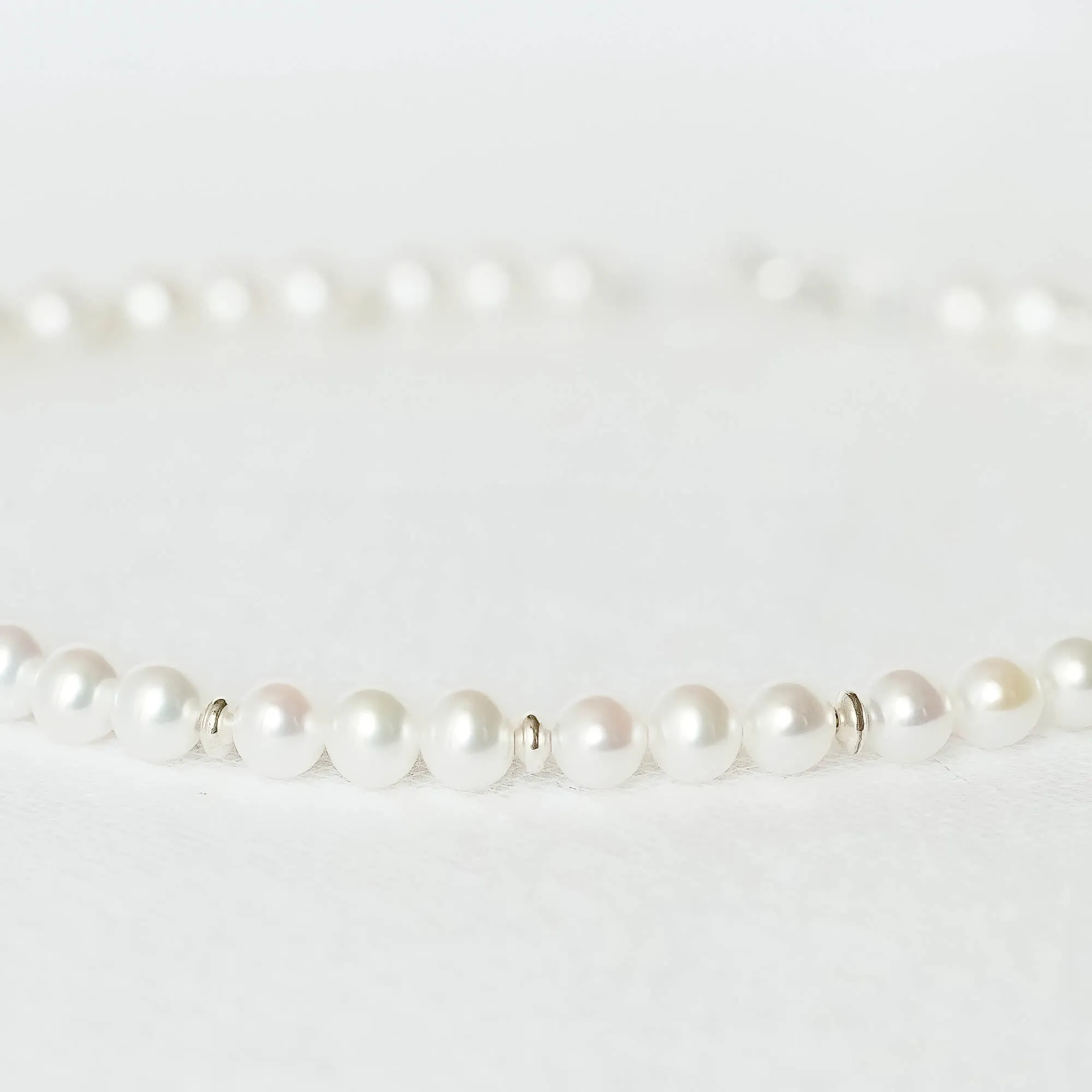 Lovely Pearl and Sterling Silver Necklace