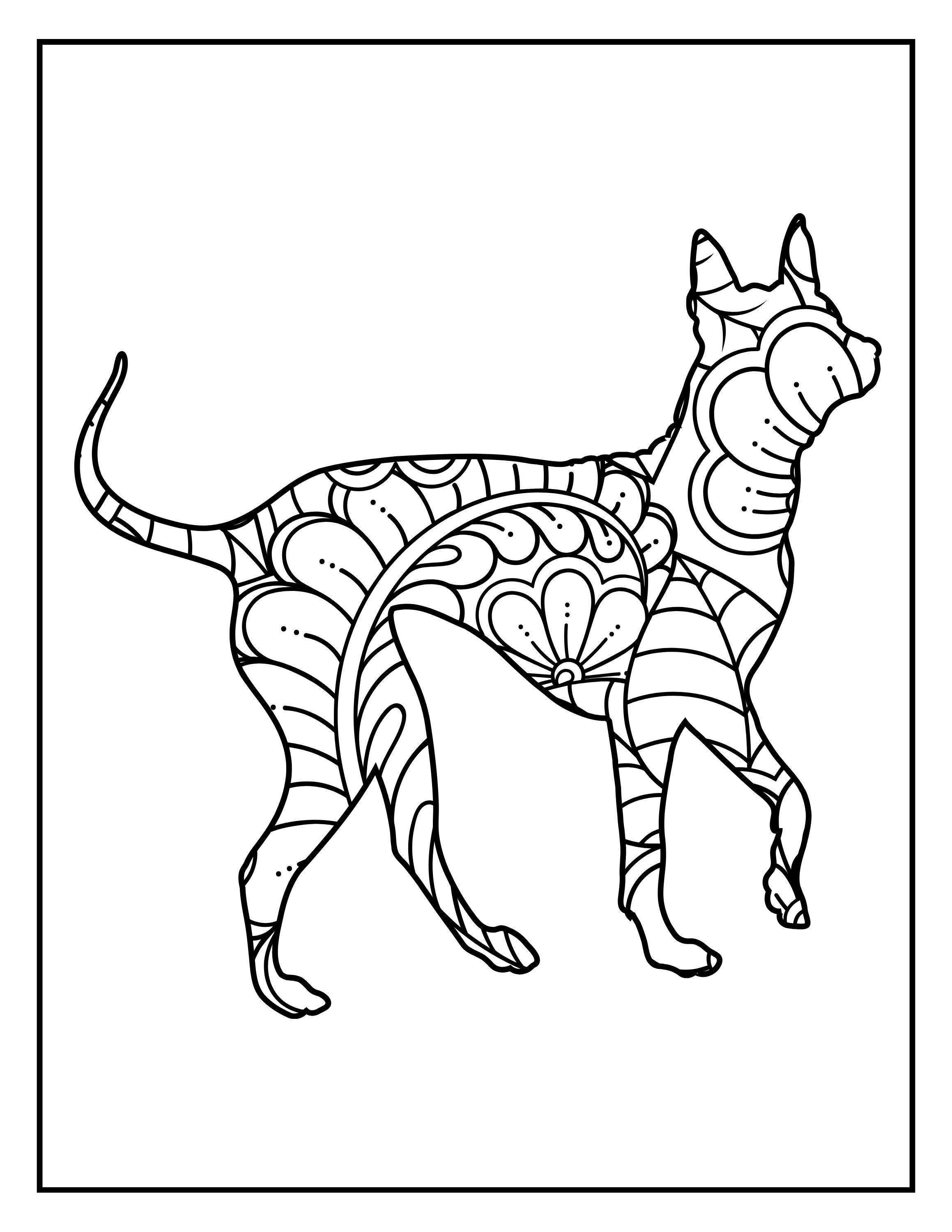 Man's Best Friends Adult Printable Coloring Pages: Dog Breeds