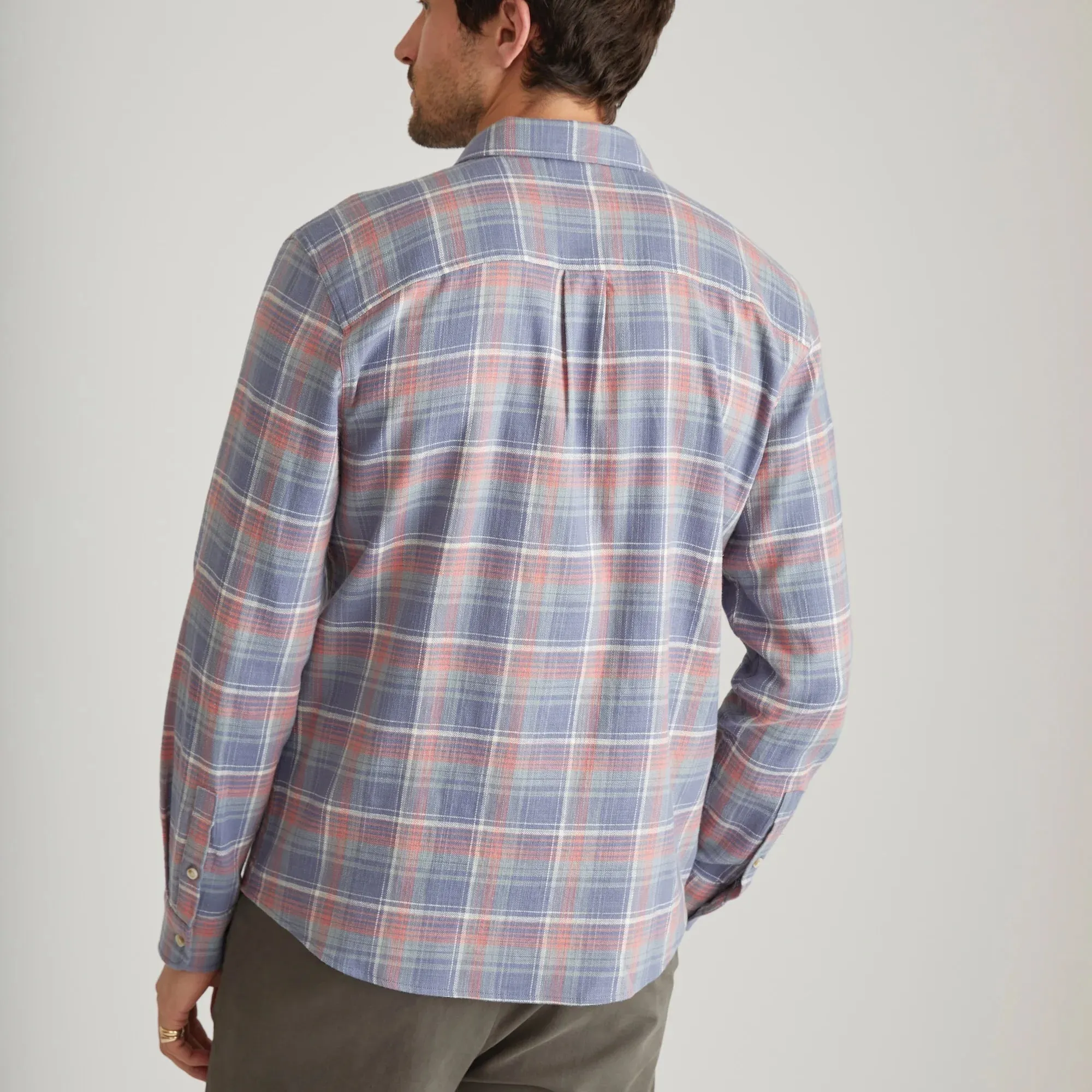 Marine Layer Long Sleeved Classic Stretch Selvage Shirt