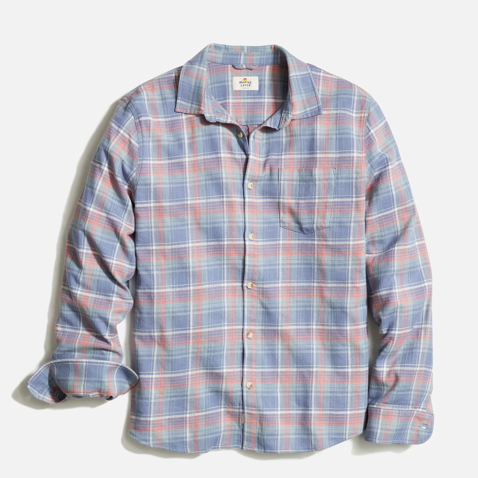 Marine Layer Long Sleeved Classic Stretch Selvage Shirt