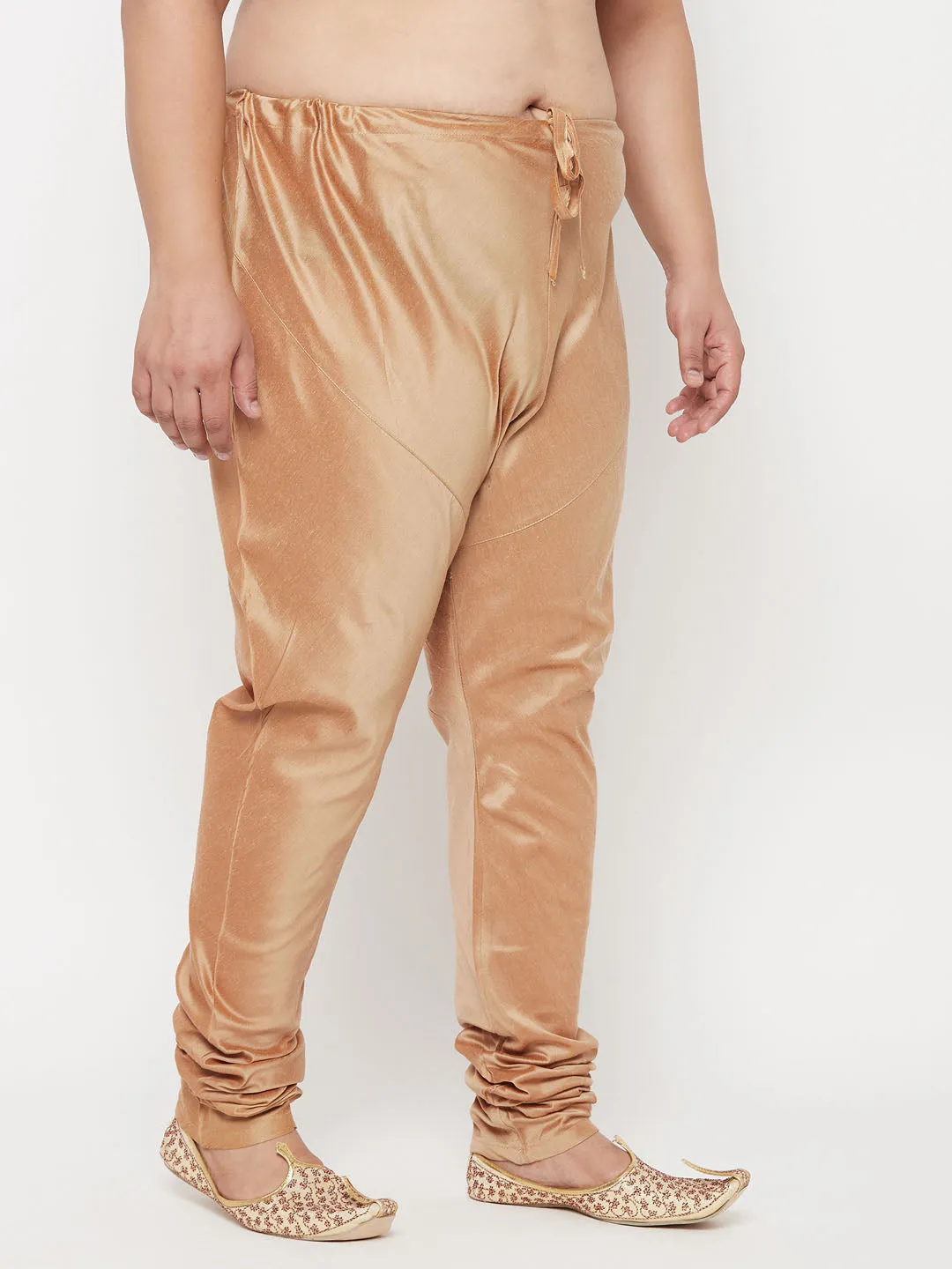 Men's Plus Rose Gold Viscose Blend Pyjama - Vastramay