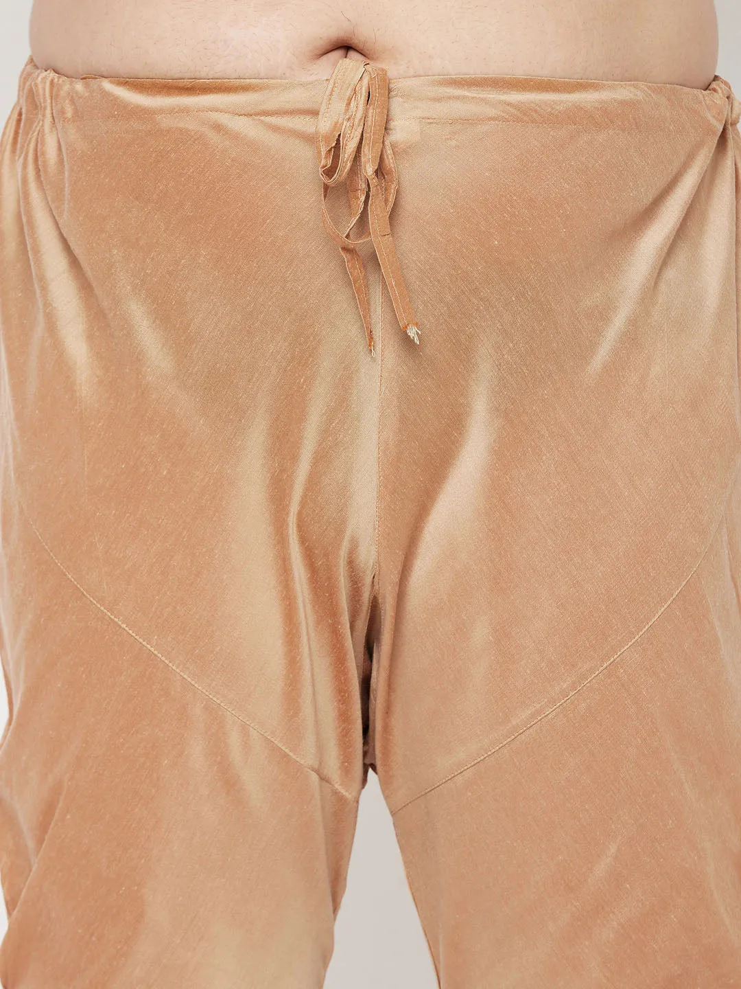 Men's Plus Rose Gold Viscose Blend Pyjama - Vastramay