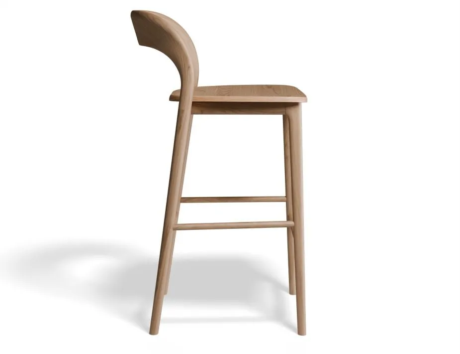 Mia Stool - Natural - 75cm Seat Height (Bar Bench Height)